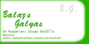 balazs galyas business card
